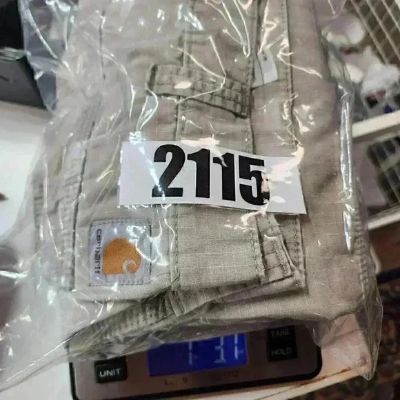 Carhartt Beige Straight Leg Relaxed Fit Men's Carpenter Pants 38x30 - Picture 10 of 10